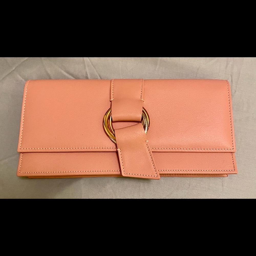 New CARTIER Trinity Leather Bifold Wallet Box Authentic Card Handbag Accessory